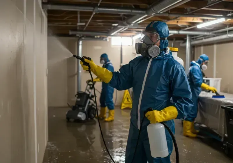 Basement Sanitization and Antimicrobial Treatment process in East Syracuse, NY