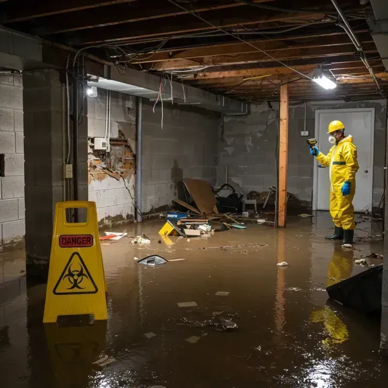 Flooded Basement Electrical Hazard in East Syracuse, NY Property